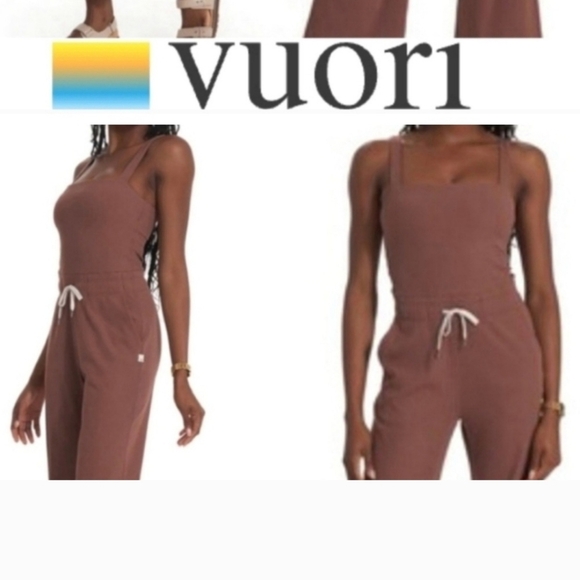 Vuori Mudra Women's Mauve Jumpsuit Sz SMALL - Picture 2 of 7
